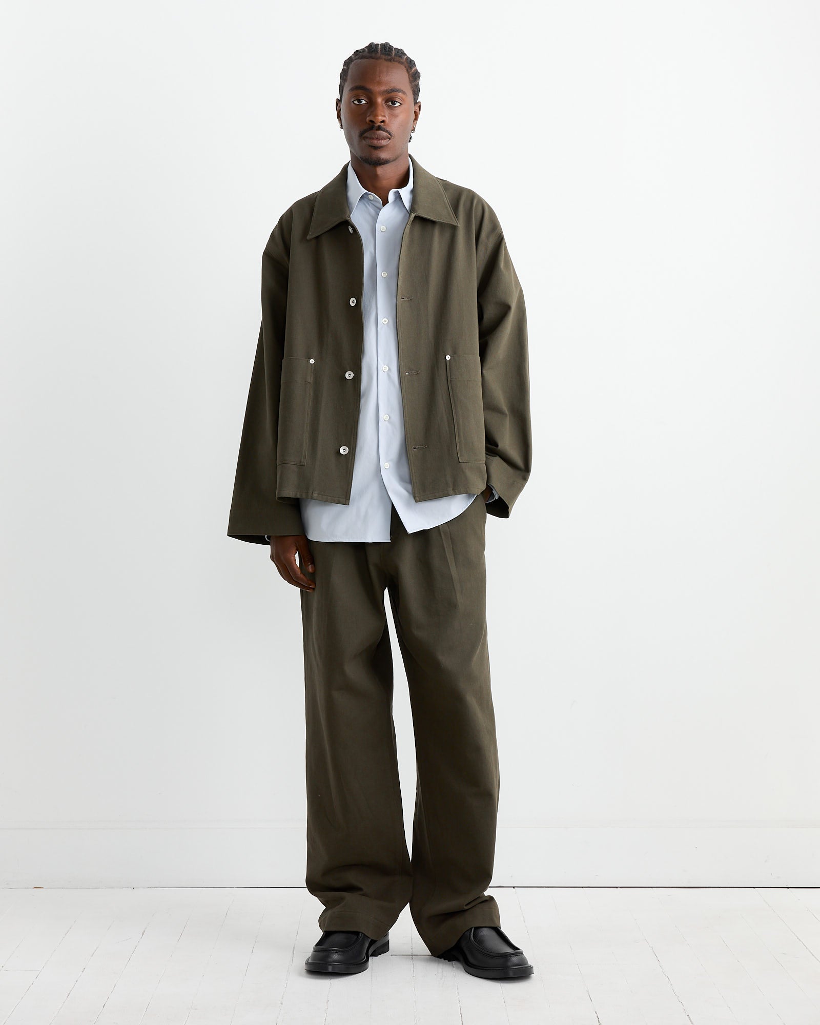 Kogai Pant in 11oz Overdyed Twill Olive