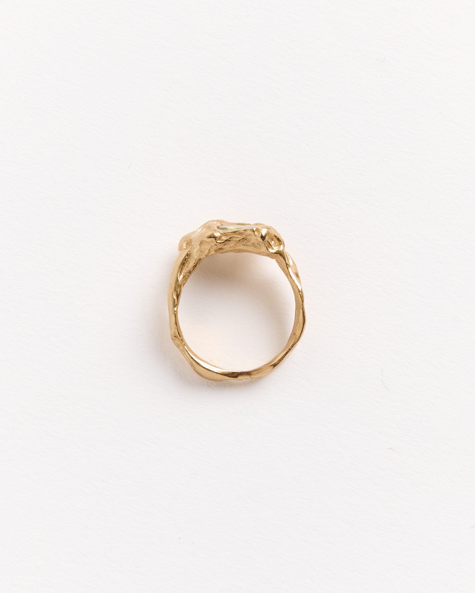 Ola Ring in Gold Plated/Green - Gold Plated/Green / 7 (267441)