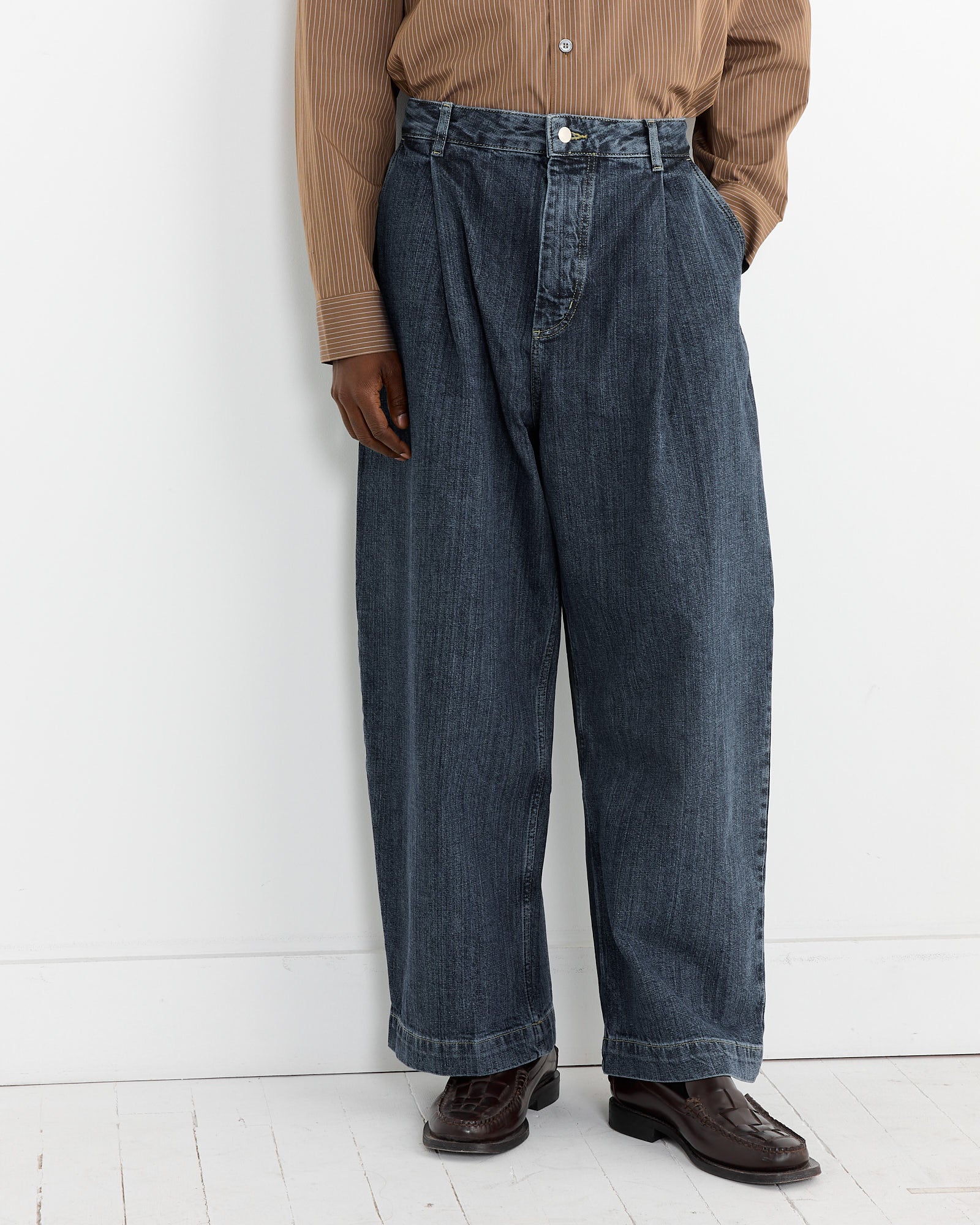 Studio Nicholson Puch Pant Indigo - Indigo / L (268489)