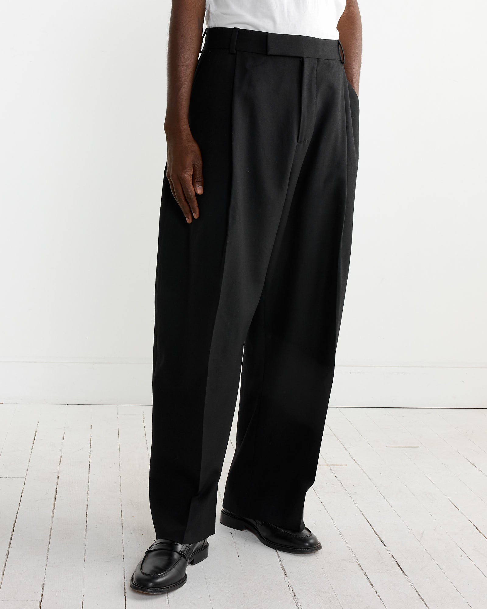 Studio Nicholson Pull Pant Black - Black / L (268497)