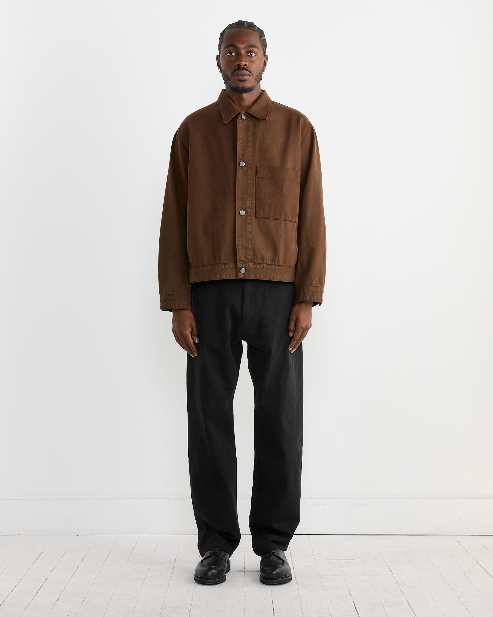 SMOCK Lang Jacket Cotton Twill Cacao - Cotton Twill Cacao / L (270534)