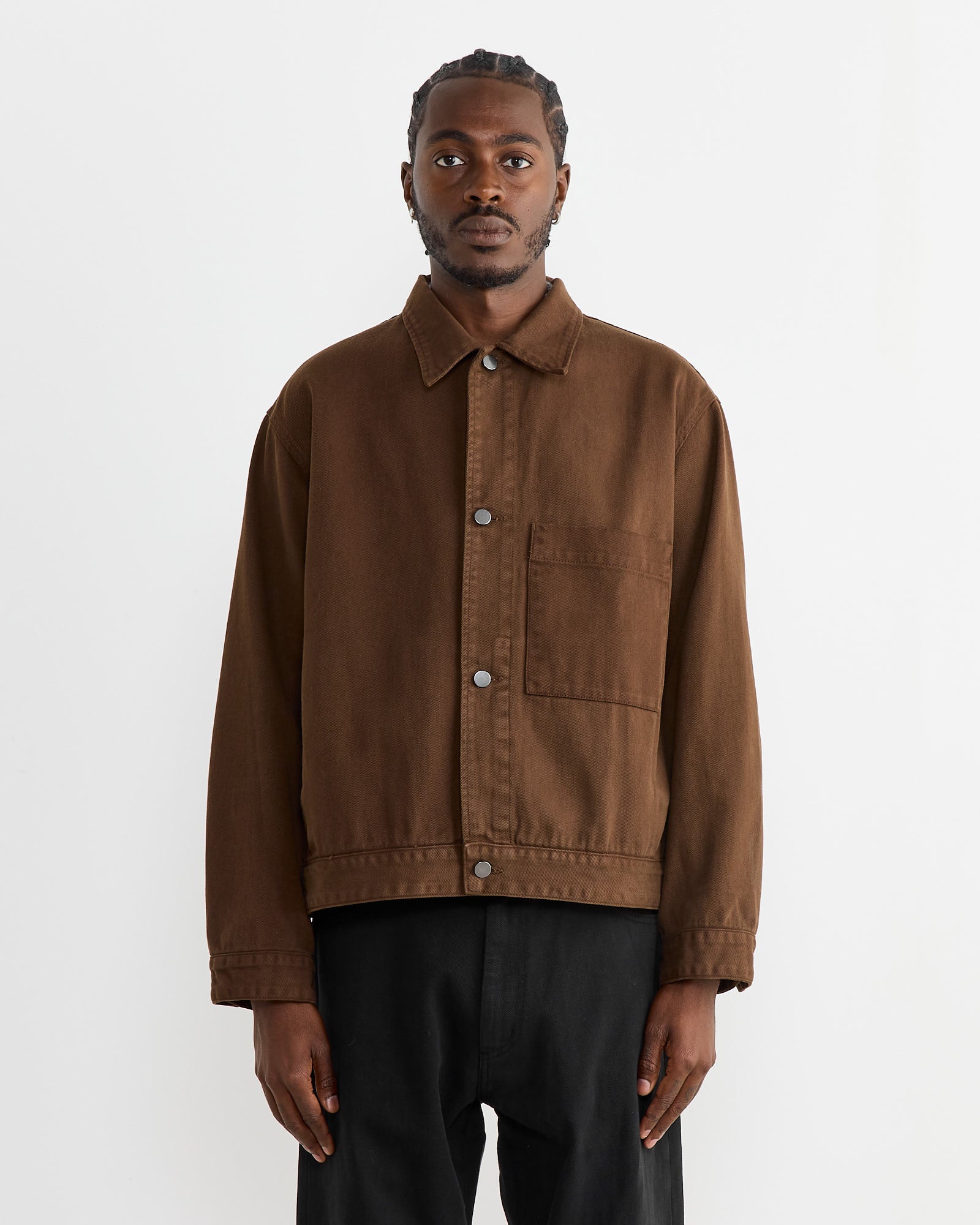 SMOCK Lang Jacket Cotton Twill Cacao - Cotton Twill Cacao / L (270534)