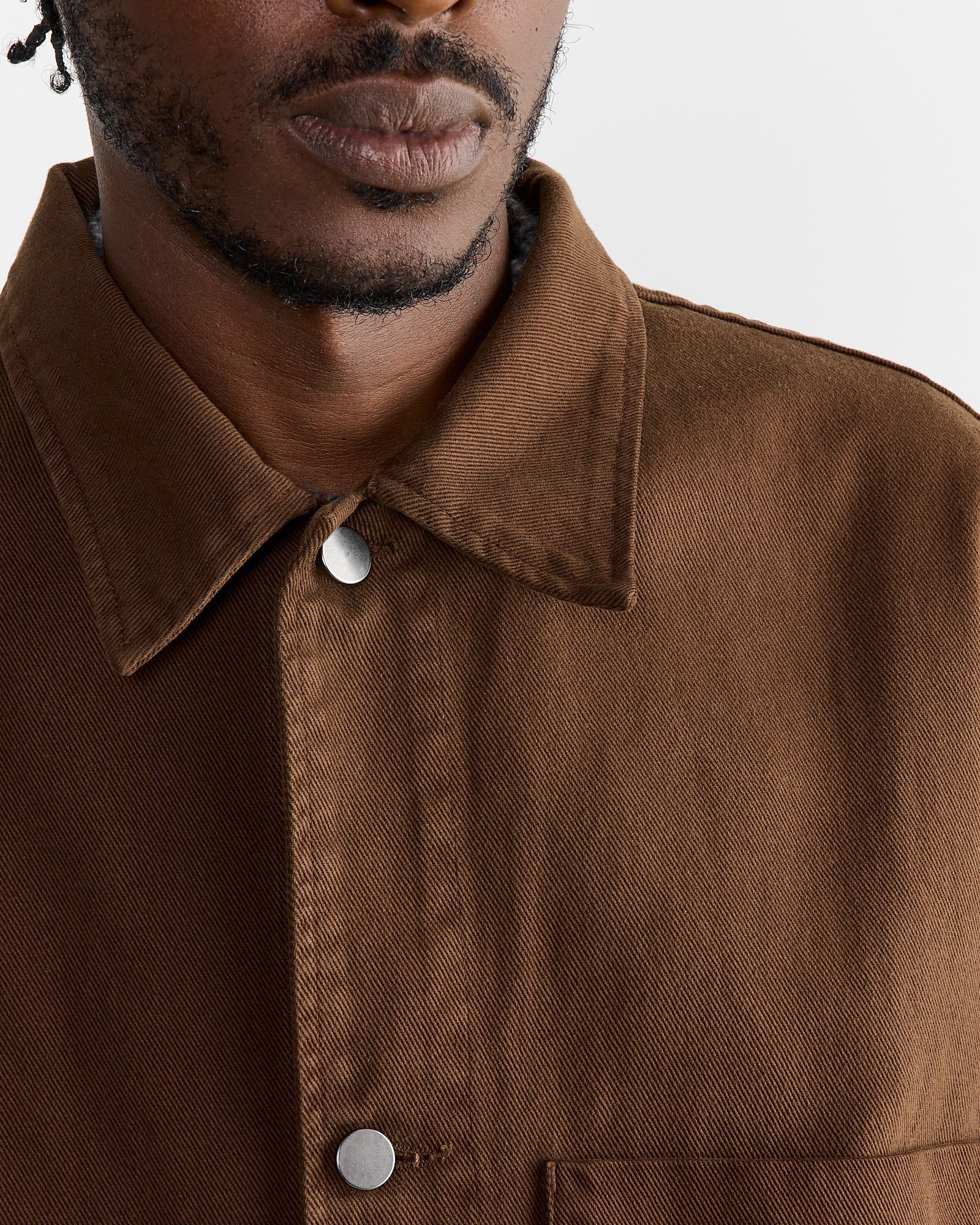 SMOCK Lang Jacket Cotton Twill Cacao - Cotton Twill Cacao / L (270534)