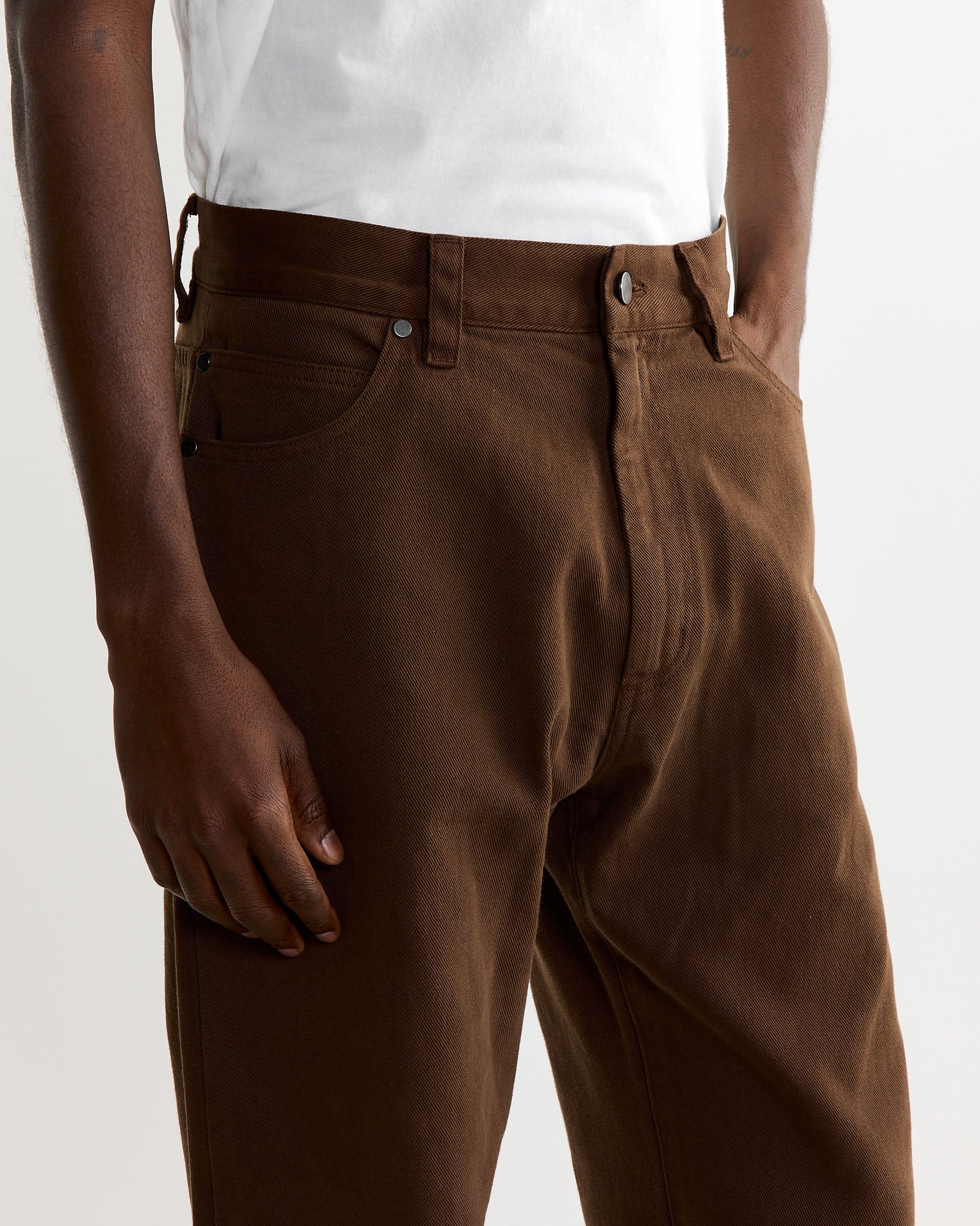 SMOCK Ply Jean Cotton Twill Cacao - Cotton Twill Cacao / M (270547)