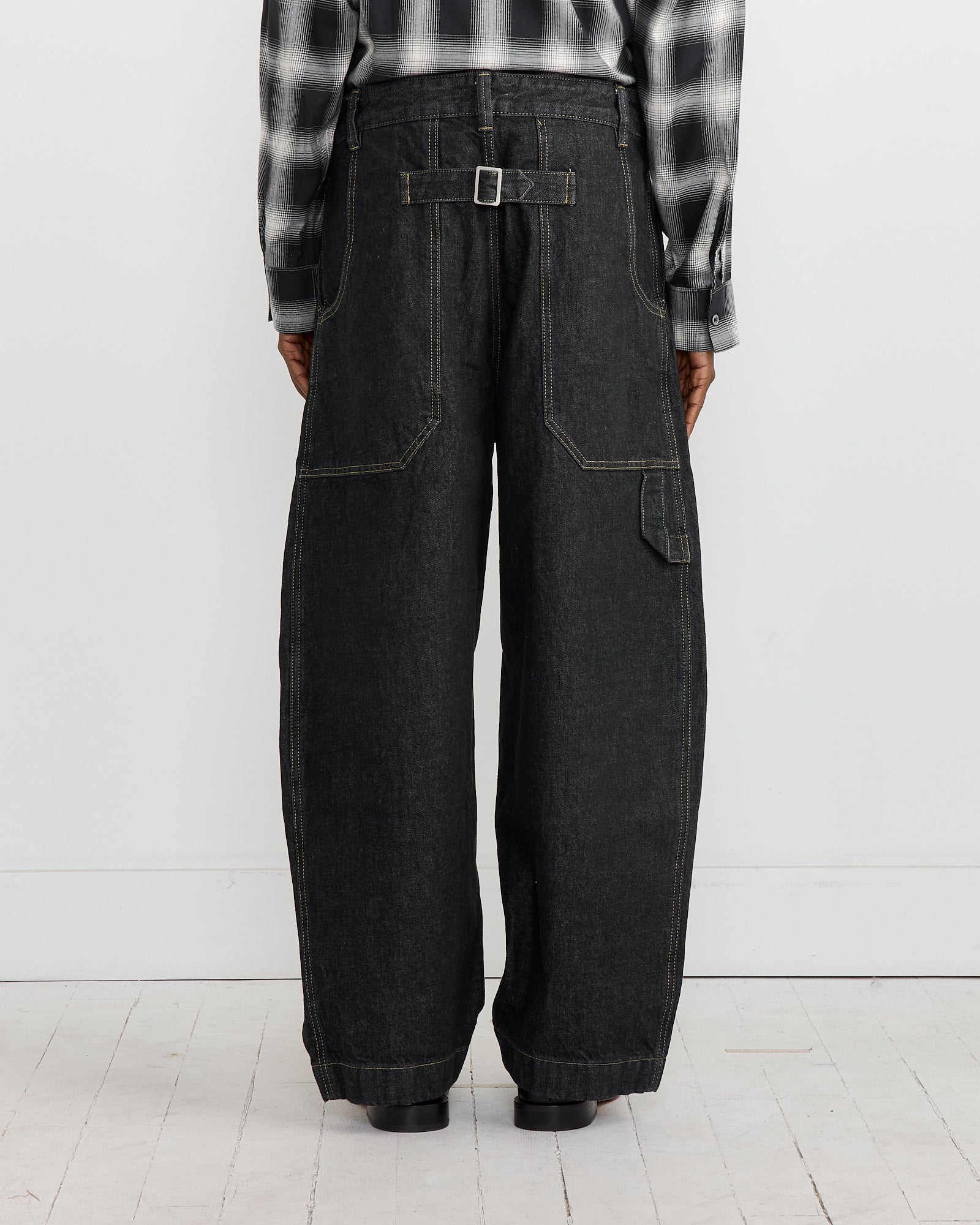 Studio Nicholson Bridges Pant Black - Black / M (270655)