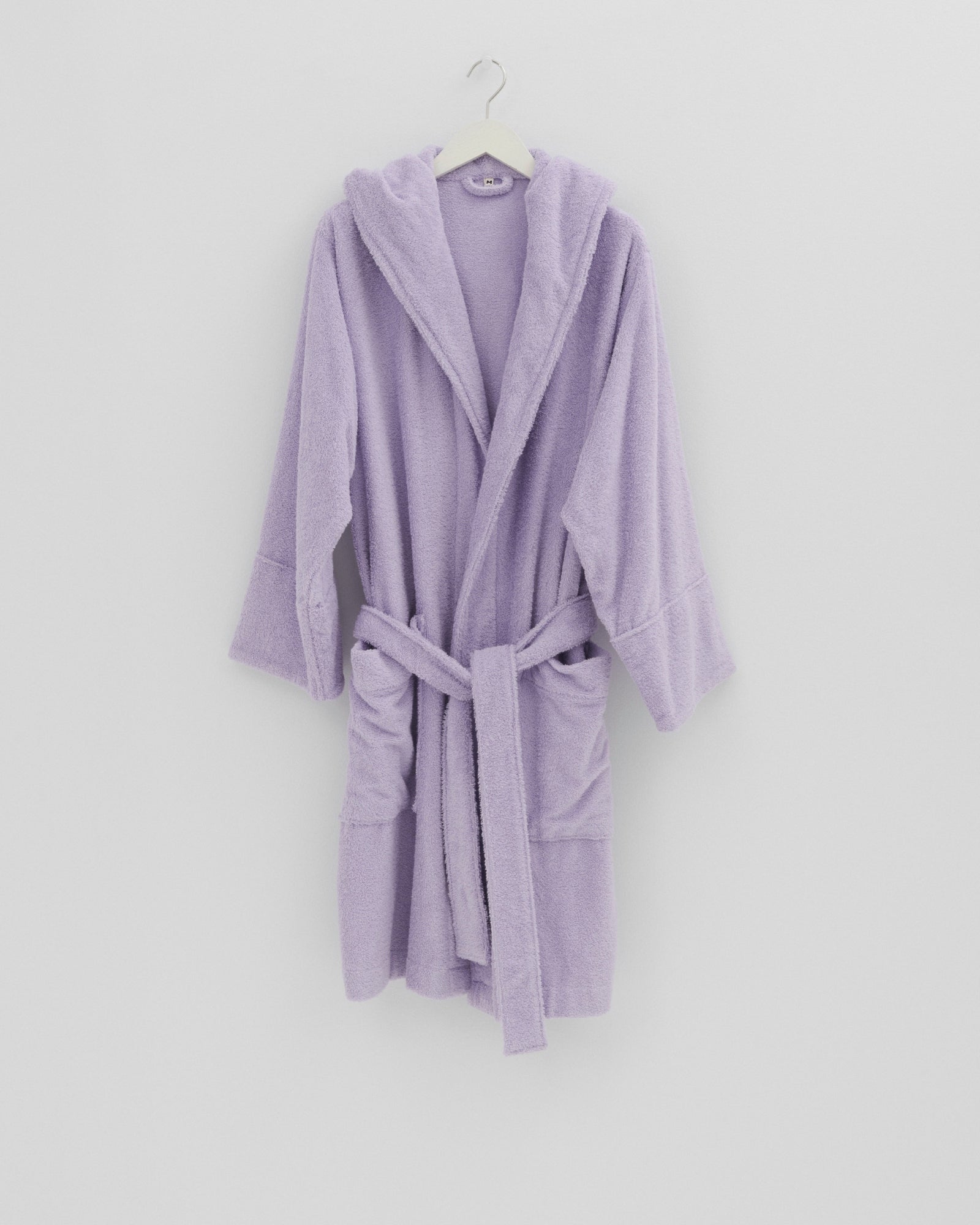 Hooded Bathrobe in Lavender