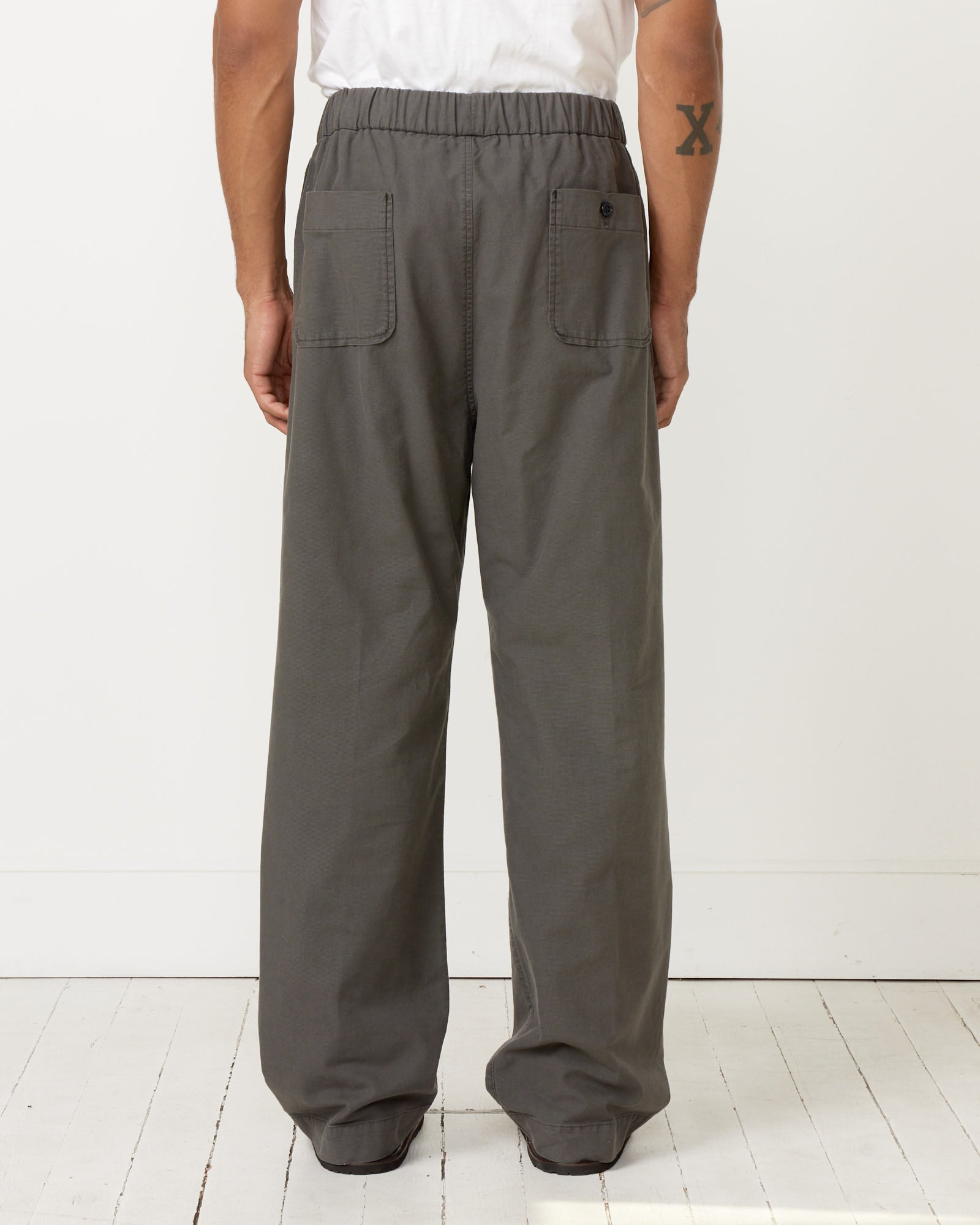 Kogai Pant Panama Cloth in Washed Grey