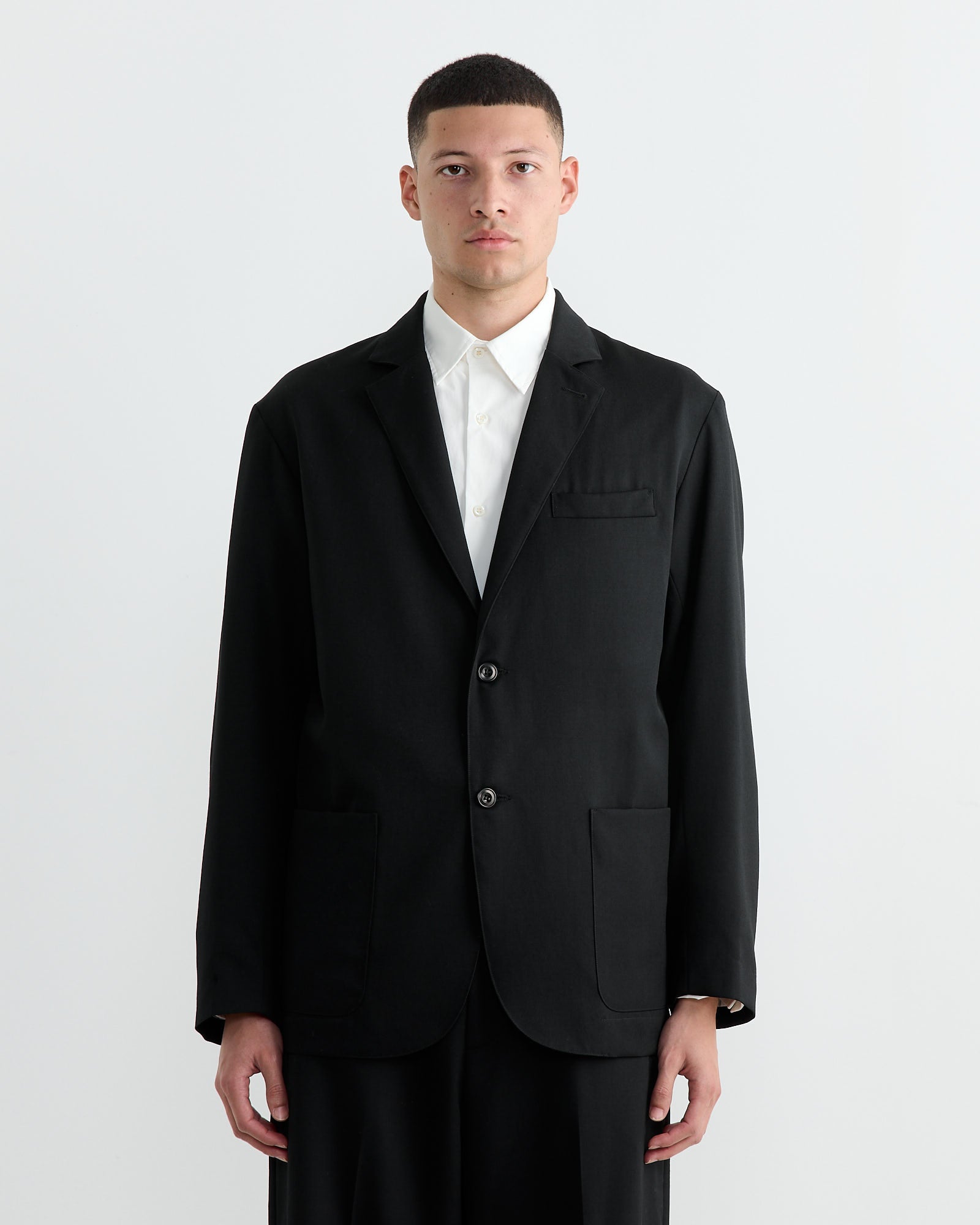 Blazer in Wool Gabardine Black