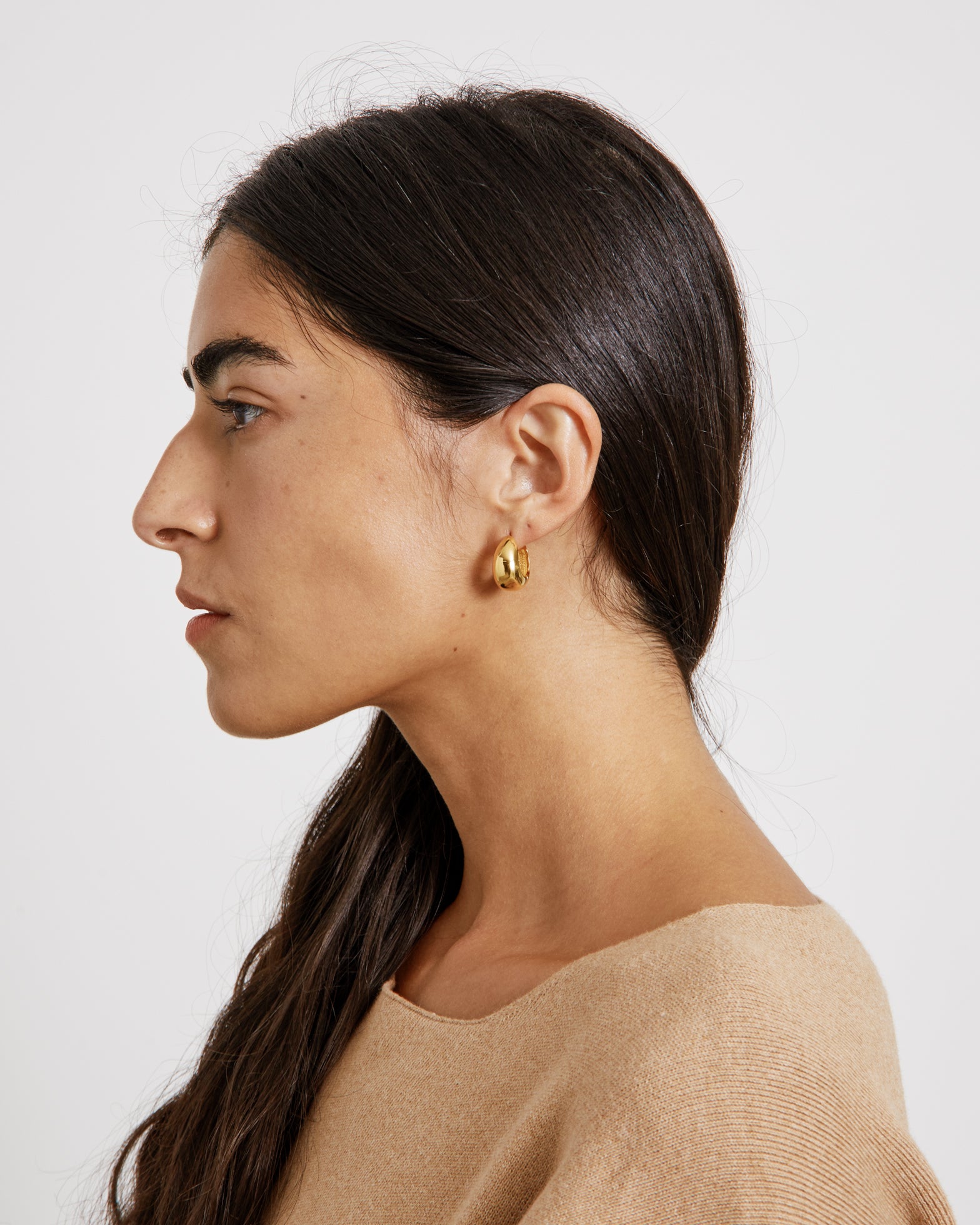 Hinged Hoops in 18K Gold Vermeil