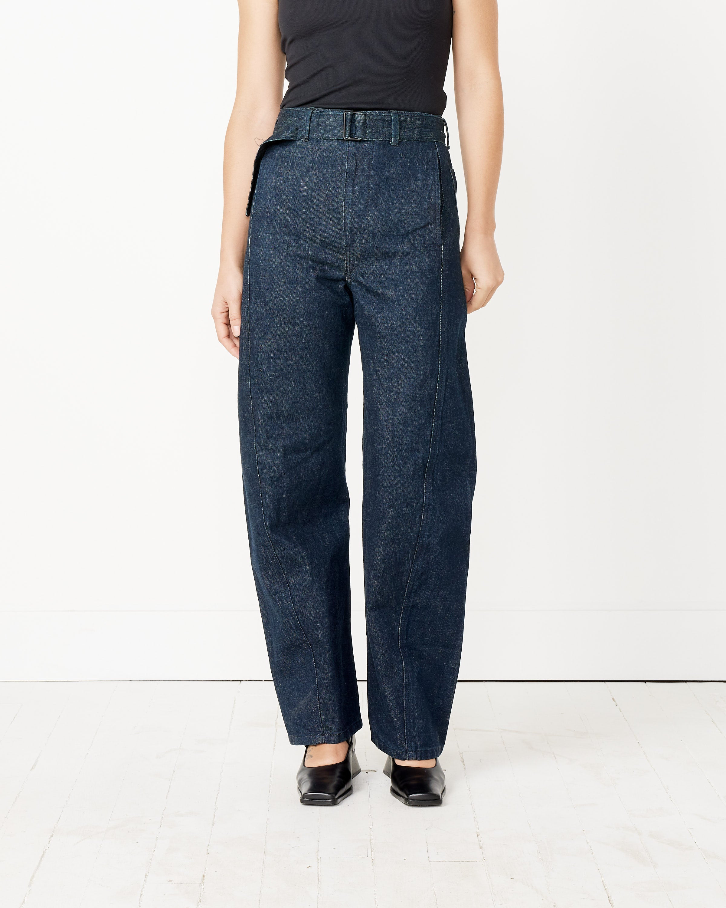 Mohawk General Store | Lemaire | Twisted Belted Pant in Denim Indigo