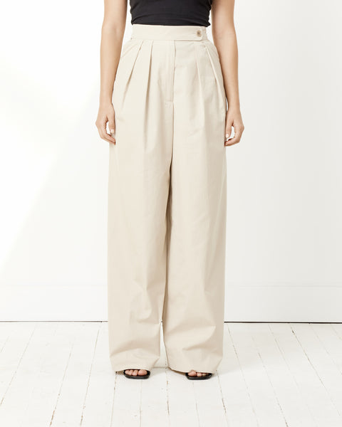 Ladies 100% Cotton Pleated Front Work Pants in Tan- Available in a Full  Range of Female Sizes from 0 - 28W - Item # 750-8639