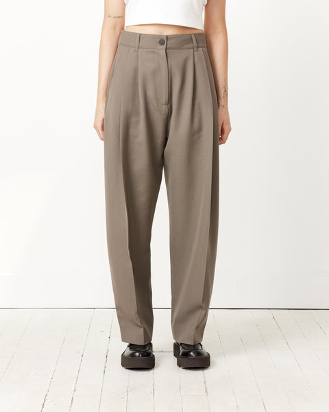 Double Pleat Pant in Reed