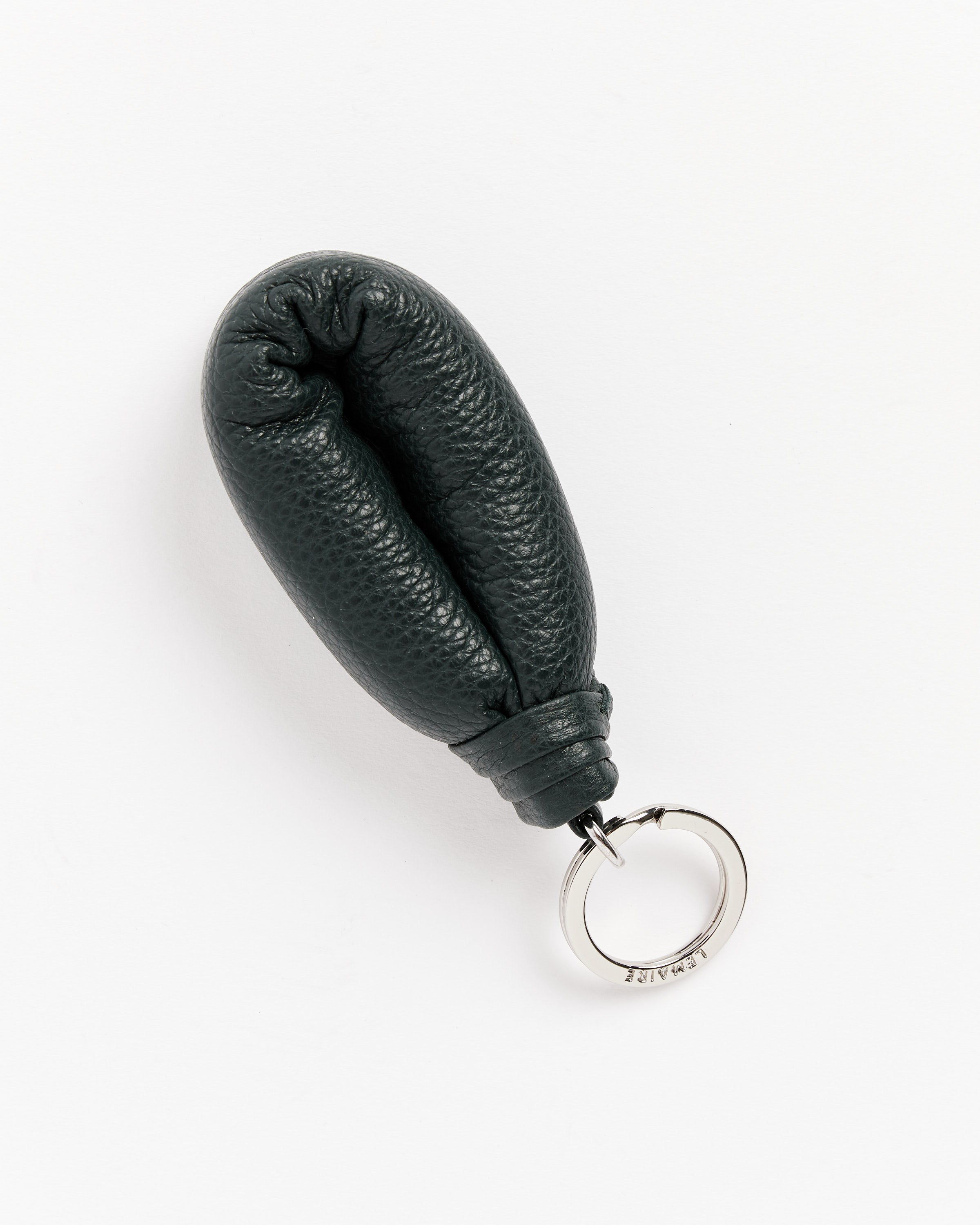 Black Leather Key Holder with Marni Mending - Key Rings - Man
