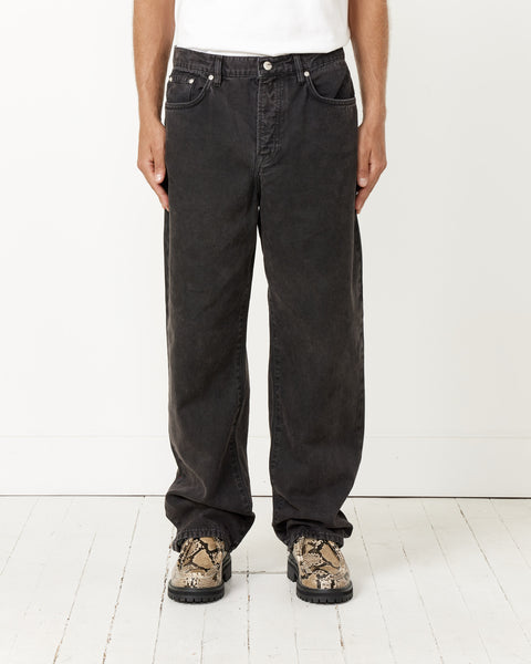 Washed Canvas Big Ol' Jean in Black in Python