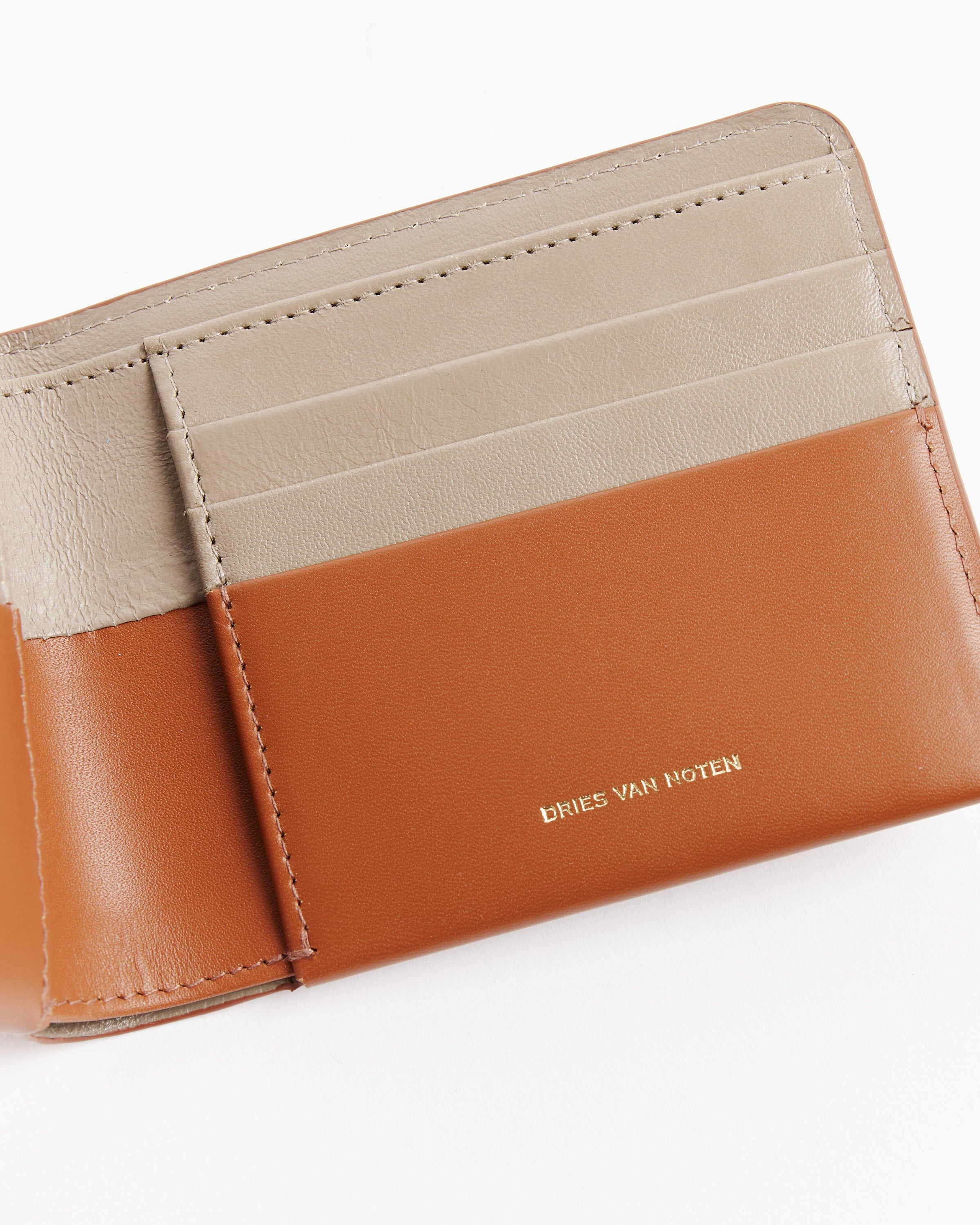 Leather Zip Wallet in Dark Brown Color - LEMAIRE - Lemaire-USA